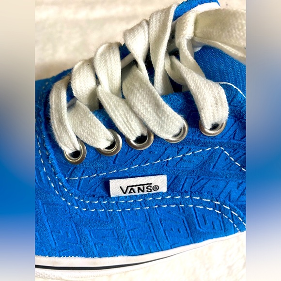 Vans Era Vans Emboss Casual women’s sneaker. Blue and white. Skater shoes Size 8 - Picture 6 of 7